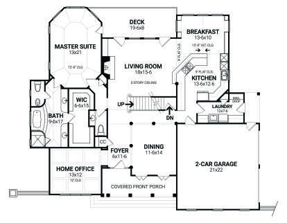 Main Floor for House Plan #4195-00041