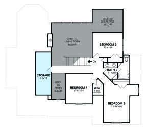 Second Floor for House Plan #4195-00041