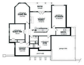 Basement for House Plan #4195-00041