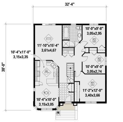 House Plan House Plan #25857 Drawing 1