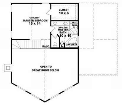 Second Floor for House Plan #053-00302