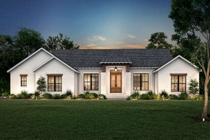 Modern Farmhouse House Plan #041-00254 Elevation Photo