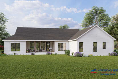 Modern Farmhouse House Plan #041-00254 Elevation Photo