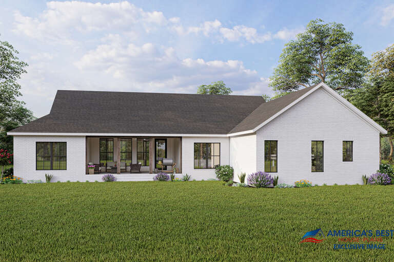 Modern Farmhouse House Plan #041-00254 Elevation Photo