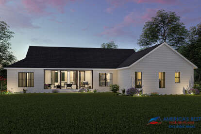 Modern Farmhouse House Plan #041-00254 Elevation Photo