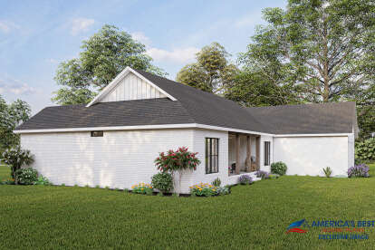 Modern Farmhouse House Plan #041-00254 Elevation Photo