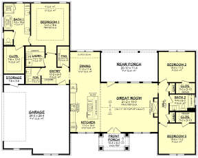 Main Floor for House Plan #041-00254