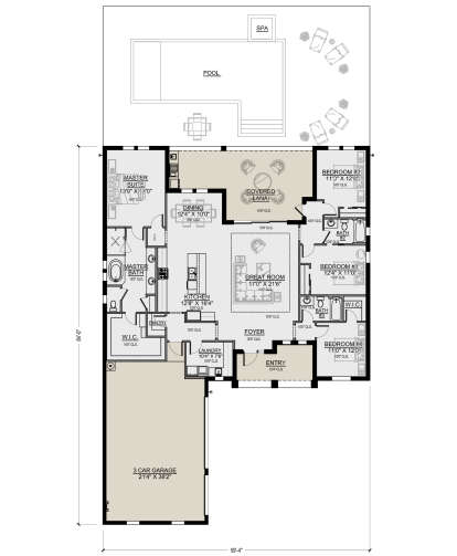House Plan House Plan #25861 Drawing 1
