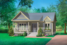 Cottage House Plan #6146-00473 Elevation Photo