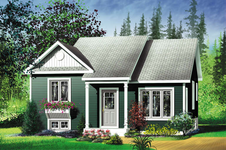 Cottage House Plan #6146-00474 Elevation Photo