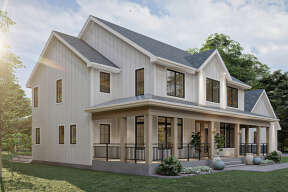 Modern Farmhouse House Plan #963-00584 Elevation Photo