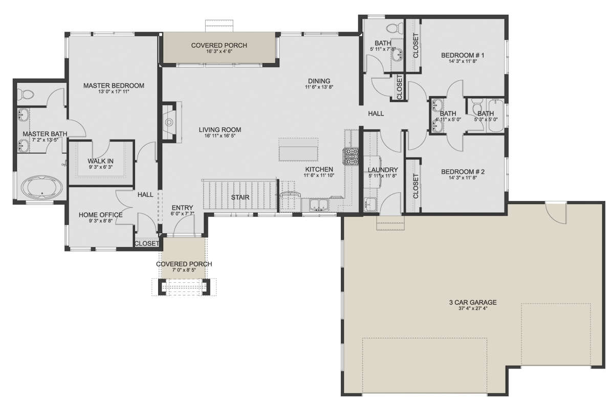 Main Floor for House Plan #2802-00077
