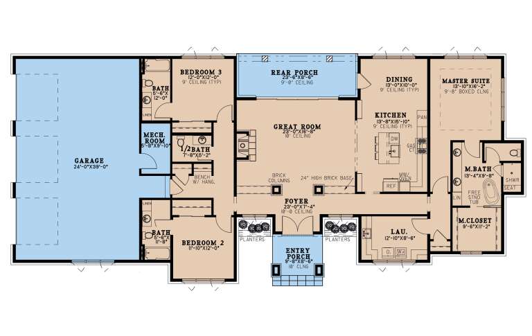 House Plan House Plan #25867 Drawing 1