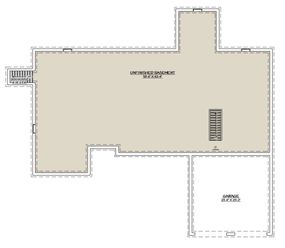Basement for House Plan #740-00001