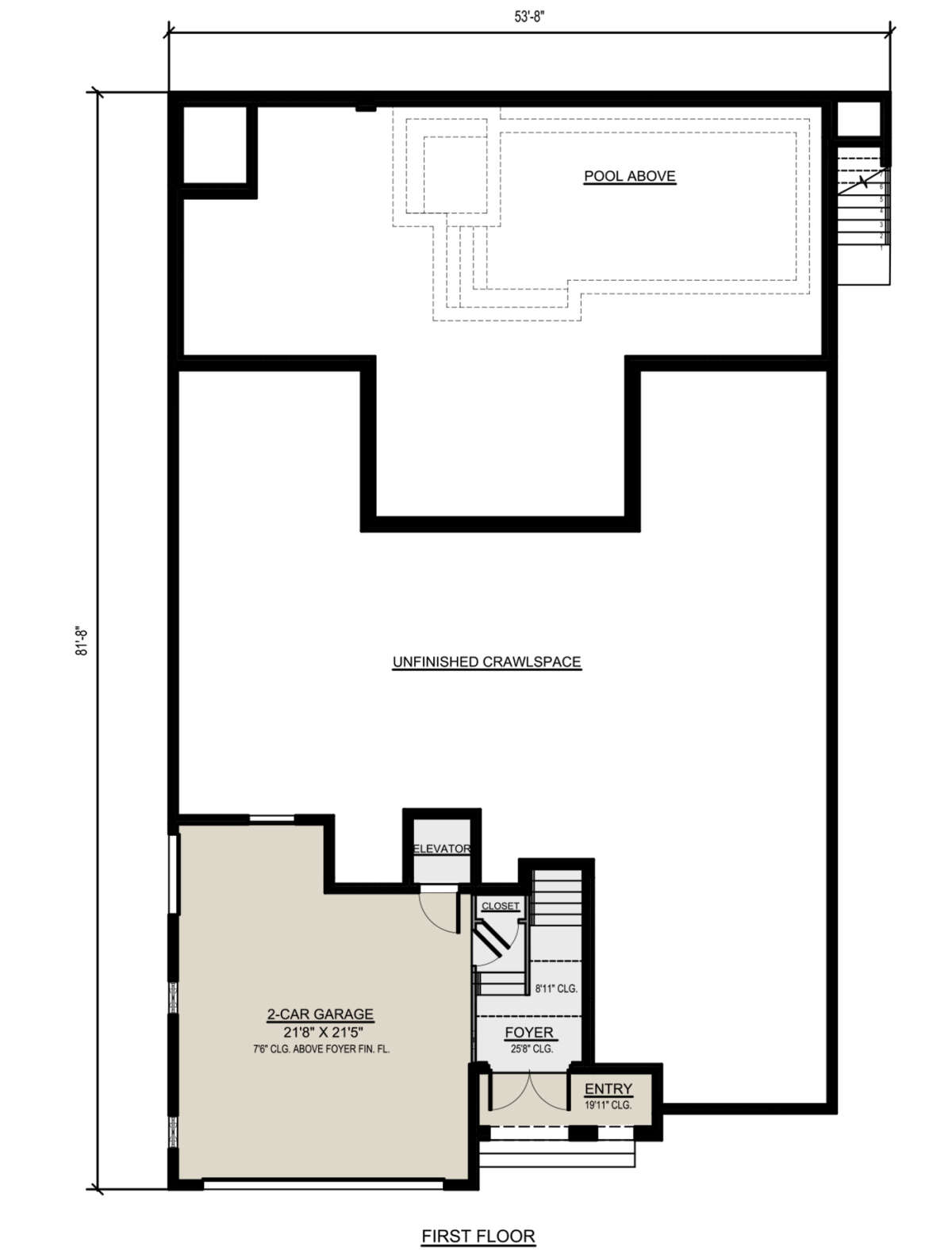 First Floor for House Plan #5565-00078