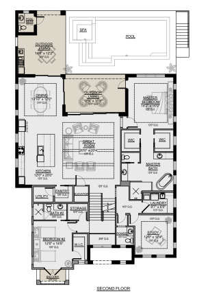 Second Floor for House Plan #5565-00078
