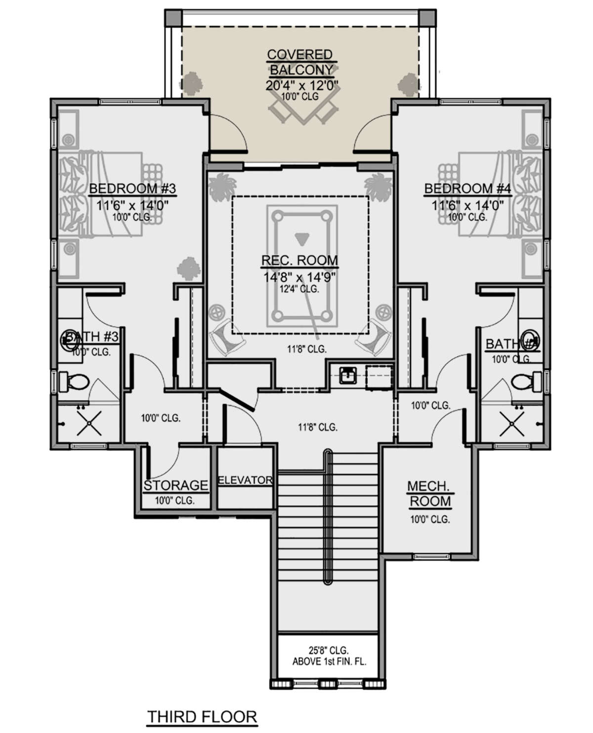 Third Floor for House Plan #5565-00078