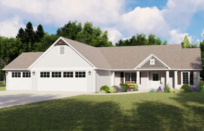 3 Bed, 2 Bath, 1757 Square Foot House Plan - #5032-00114
