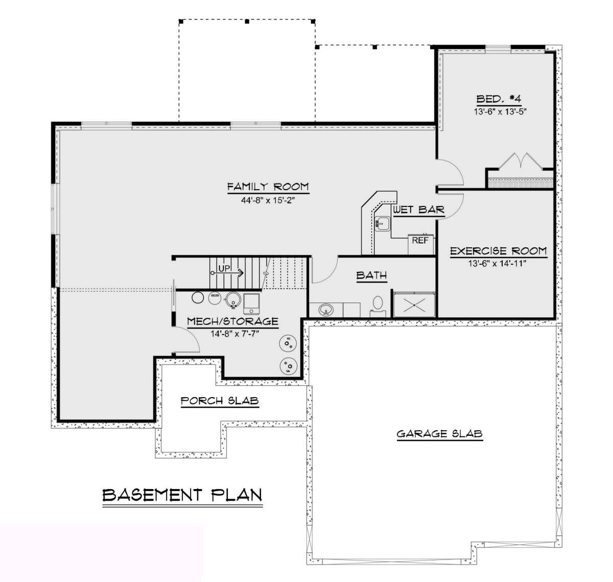 Basement for House Plan #5032-00115