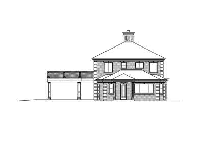 Georgian House Plan #035-00933 Elevation Photo