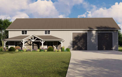 Barn House Plan #5032-00118 Elevation Photo