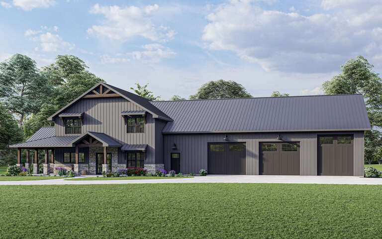 Barndominium Plan - 2,765 Square Feet, 3 Bedrooms, 3 Bathrooms | Floor