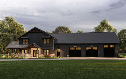 Barn House Plan #5032-00119 Elevation Photo