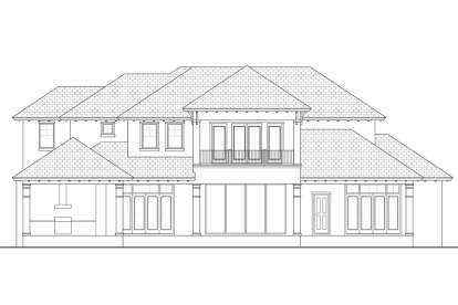 Coastal House Plan #5565-00082 Elevation Photo