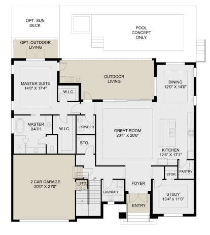 Main Floor for House Plan #5565-00084