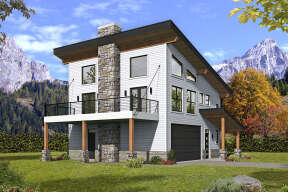 Modern House Plan #940-00363 Elevation Photo