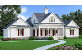 Country House Plan #048-00281 Elevation Photo