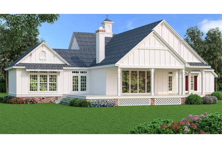 Country House Plan #048-00281 Elevation Photo