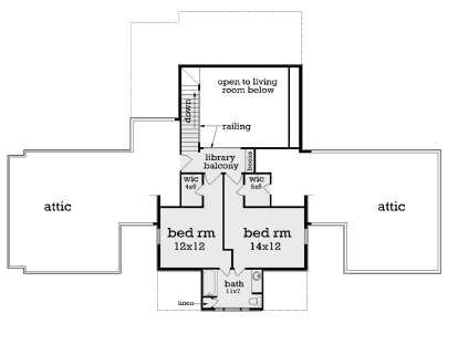 Second Floor for House Plan #048-00281