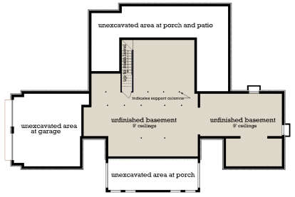 Basement for House Plan #048-00281