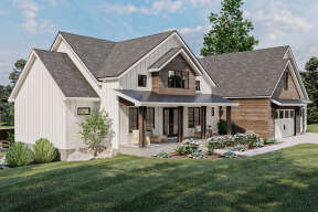 Modern Farmhouse House Plan #963-00587 Elevation Photo