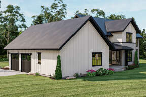 Modern Farmhouse House Plan #963-00588 Elevation Photo
