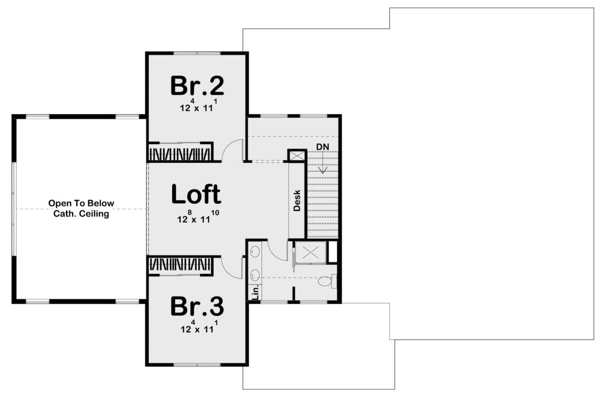 Second Floor for House Plan #963-00588