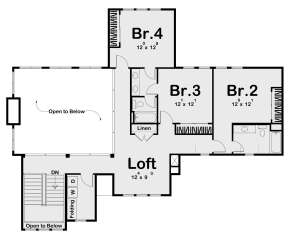 Second Floor for House Plan #963-00589