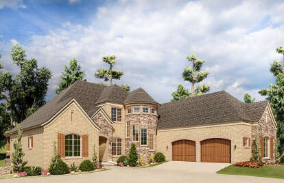 European House Plan #8318-00211 Elevation Photo