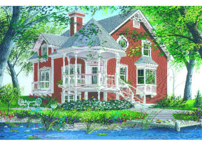 3 Bed, 3 Bath, 1597 Square Foot House Plan - #034-00011