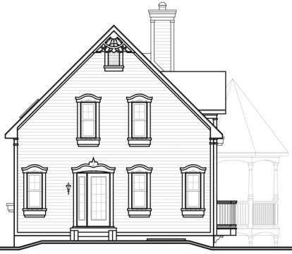 Lake Front House Plan #034-00011 Elevation Photo