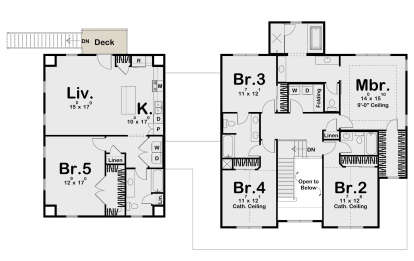 Second Floor for House Plan #963-00591