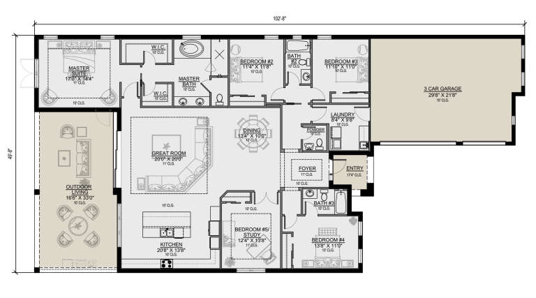 House Plan House Plan #25906 Drawing 1