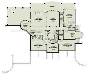Basement for House Plan #4195-00042
