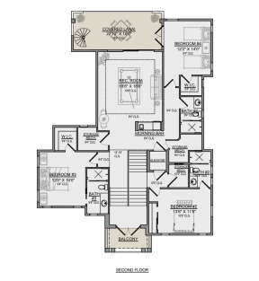 Second Floor for House Plan #5565-00088