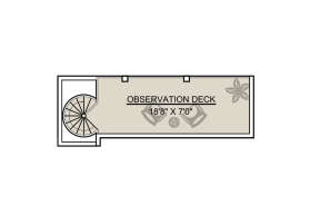 Observation Deck for House Plan #5565-00088