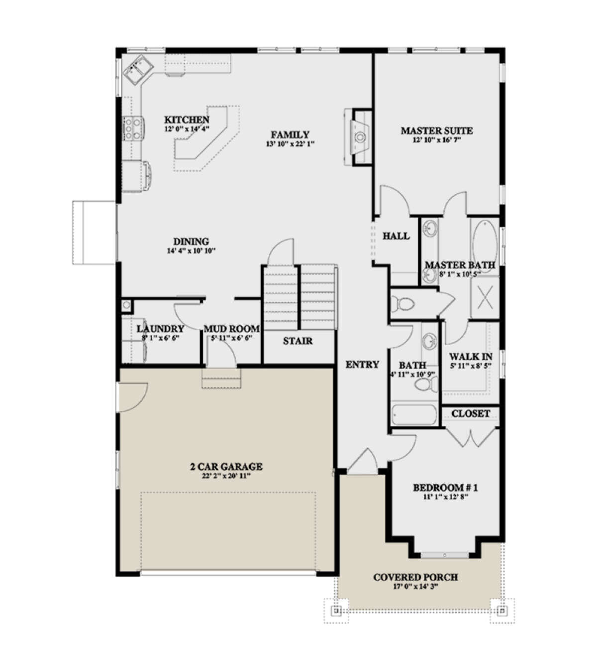 Main Floor for House Plan #2802-00078