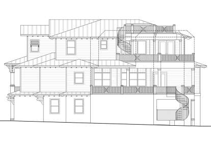 Contemporary House Plan #5565-00089 Elevation Photo