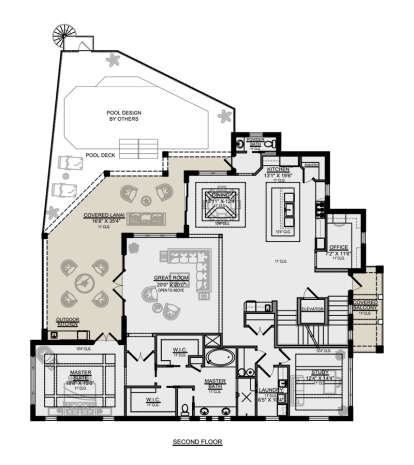 Second Floor for House Plan #5565-00089