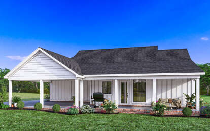 Modern Farmhouse House Plan #4534-00064 Elevation Photo